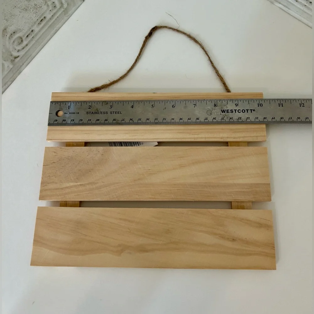 Bulk Lot Unfinished Wood Hanging Pallet Signs DIY Crafts Blank Slat Plaque